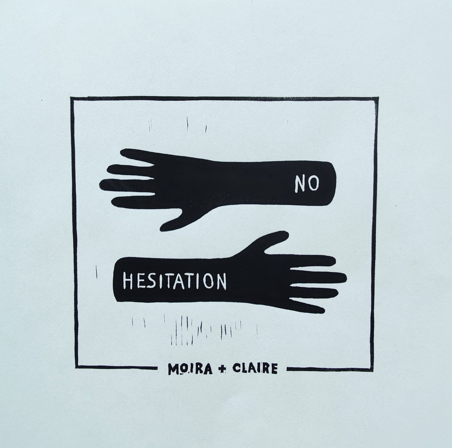 'no hesitation' Paper Print